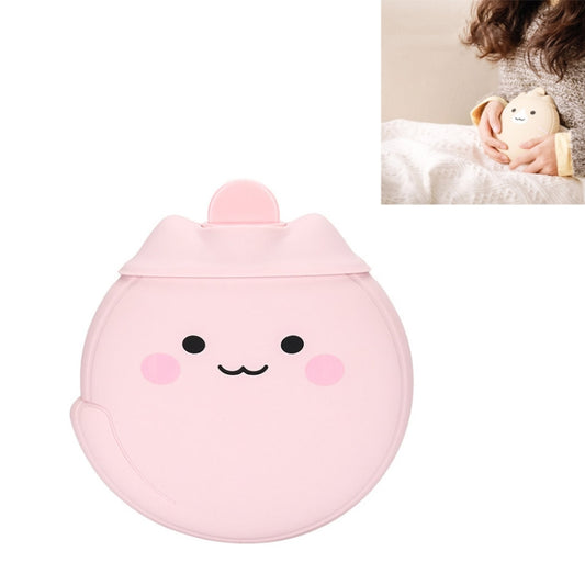 Cartoon Silicone Mini Warm Belly Warm Palace Water Injection Explosion-Proof Warm Water Bag(Coral Powder) - Hot Water Bags by buy2fix | Online Shopping UK | buy2fix