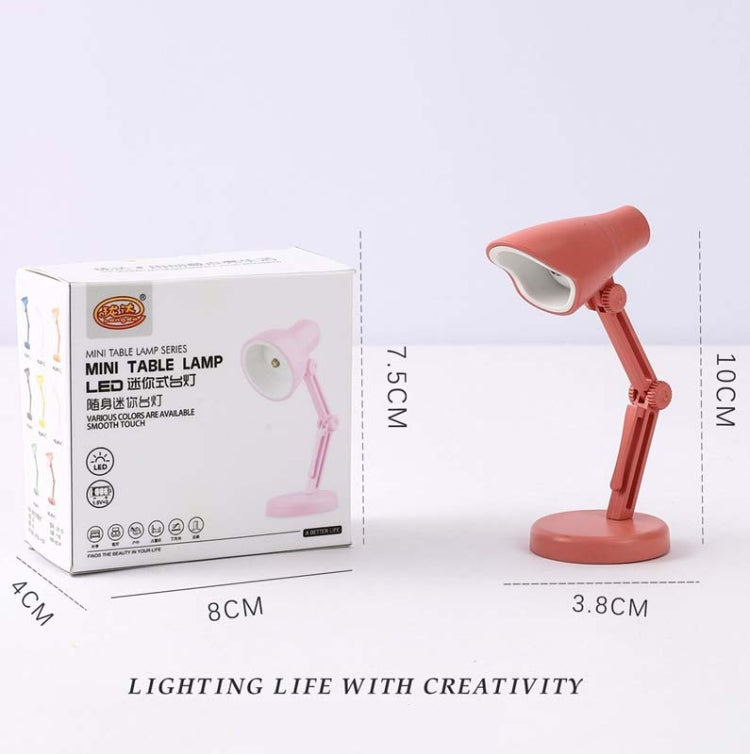 3 PCS Mini LED Desk Lamp Folding Portable Night Light Magnetic Eye Protection Desk Lamp(LD01-Pink) - Desk Lamps by buy2fix | Online Shopping UK | buy2fix