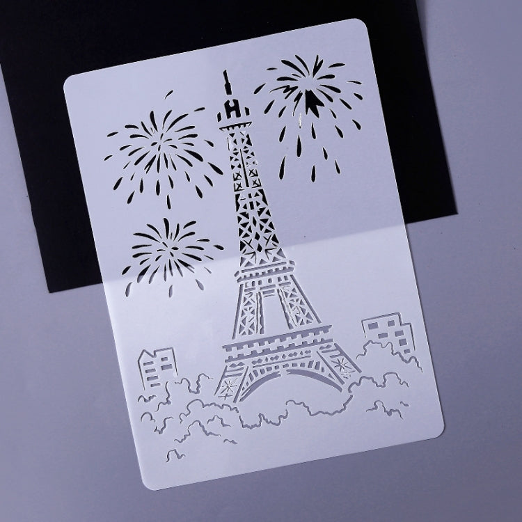 1 Paris Tower Construction Series Painting Template Theme City A4 Label Template - Art Supplies by buy2fix | Online Shopping UK | buy2fix