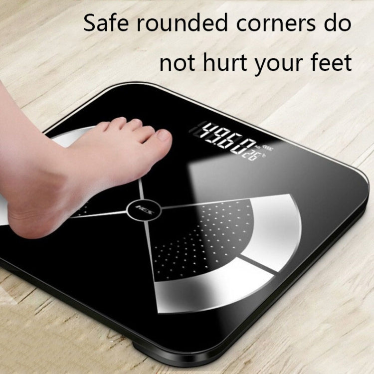 Home Weight Scale Accurate Healthy Body Fat Scale, Size: 28x28cm(Battery Version Black) - Body Scales by buy2fix | Online Shopping UK | buy2fix