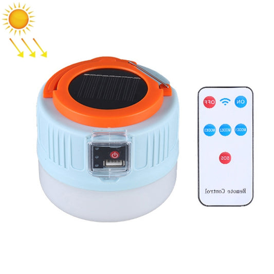 Solar Camping Light Household Outdoor LED Lighting Bulb Light, Style: 508 Remote Control (Blue Orange) - Camping Lighting by buy2fix | Online Shopping UK | buy2fix