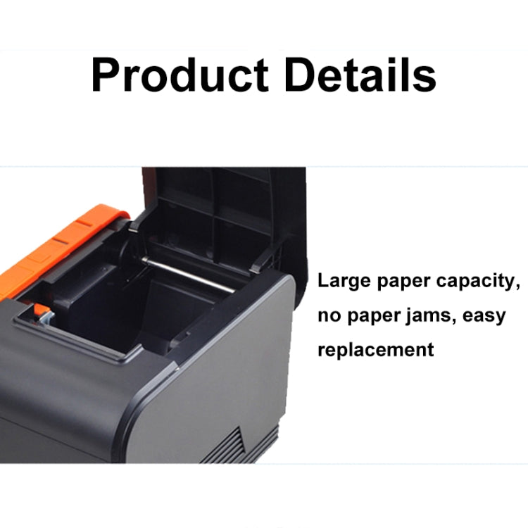 Xprinter XP-T58L 58mm Supermarket Cashier Receipt Thermal Printer, Spec: USB Port(EU Plug) - Printer by Xprinter | Online Shopping UK | buy2fix