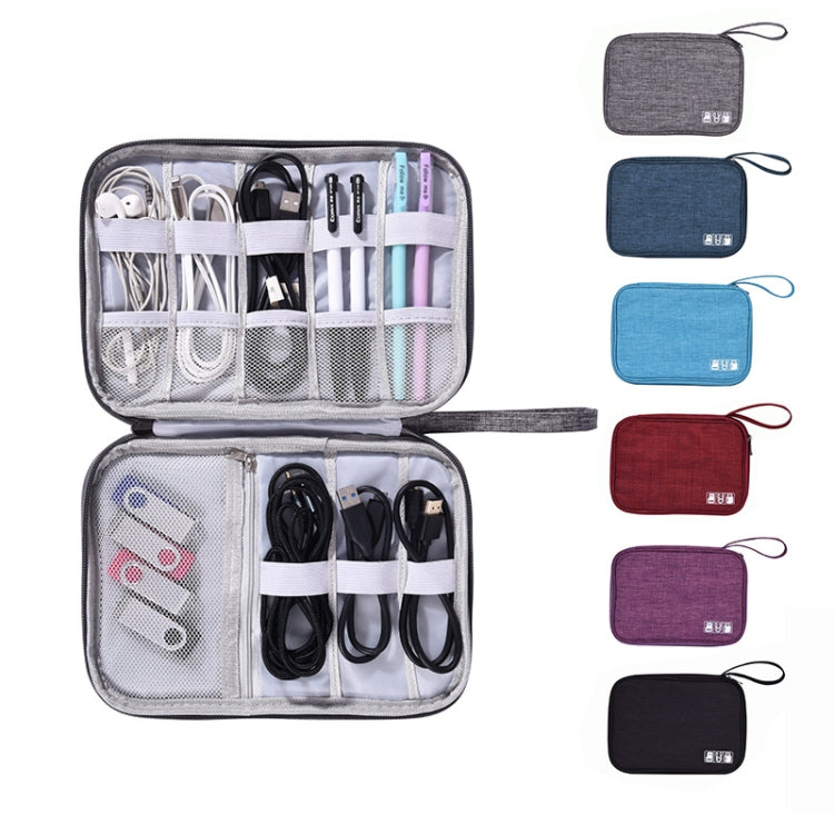 Data Cable Storage Box Waterproof Digital Package Charging Earphone Storage Box U Disk Multi-Function Finishing Box(Black) - Storage Bags by buy2fix | Online Shopping UK | buy2fix