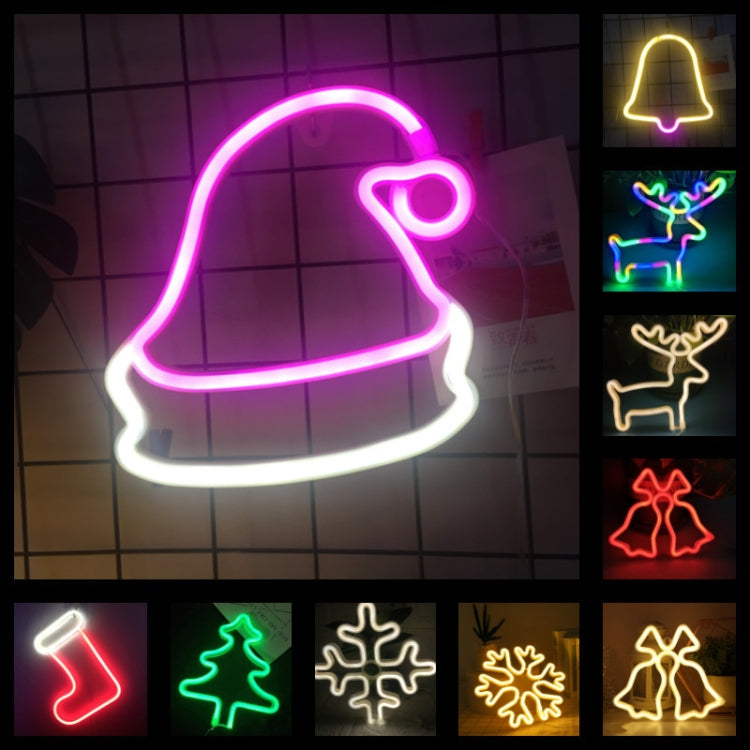 Christmas Decoration Neon Lights Wall-Mounted Ornaments, Spec: Christmas Stock - Christmas Decoration Lamps by buy2fix | Online Shopping UK | buy2fix