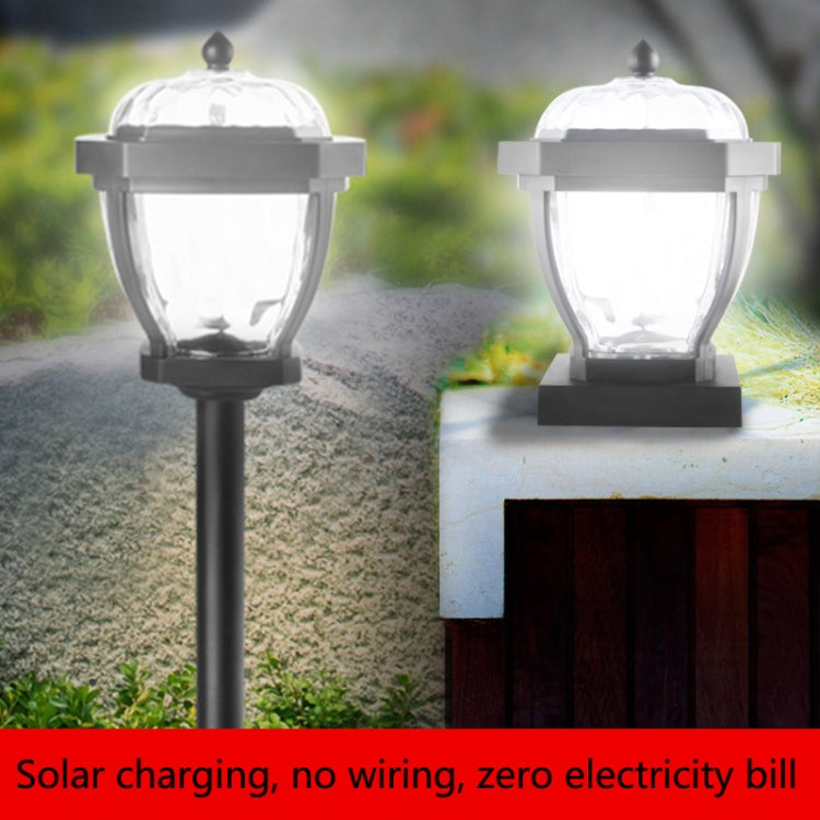 2 LED Solar Waterproof Outdoor Garden Light, Style: Warm Light-Column Cap - Solar Lights by buy2fix | Online Shopping UK | buy2fix