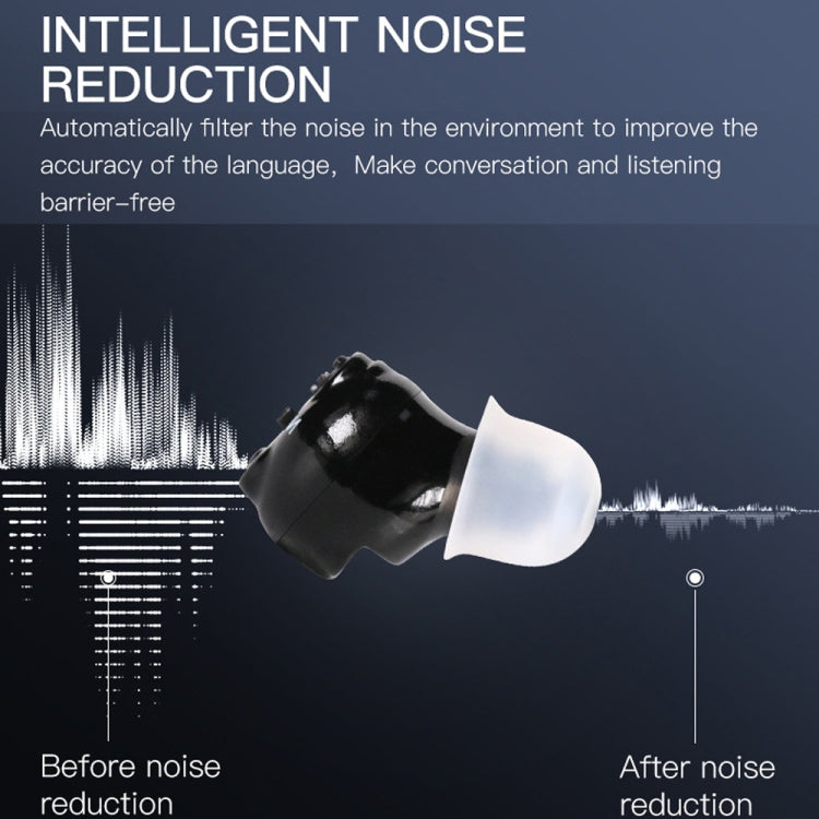 Magnetic Charge Dual-unit Sound Collector, Specification: US Plug(Black) - Hearing Aids by buy2fix | Online Shopping UK | buy2fix