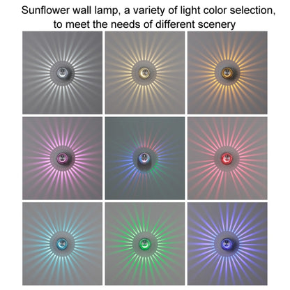 LED Aluminum Aisle Light Sunflower Corridor Lamp Decorative Light, Power source: Visible Installation 1W(Red) - Novelty Lighting by buy2fix | Online Shopping UK | buy2fix