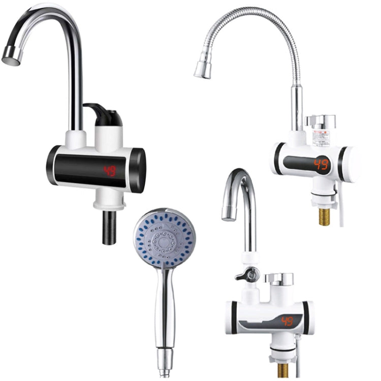 Kitchen Hot and Cold Dual-use Instant Faucets EU Plug, Style: Square Screen Type - Faucets & Accessories by buy2fix | Online Shopping UK | buy2fix