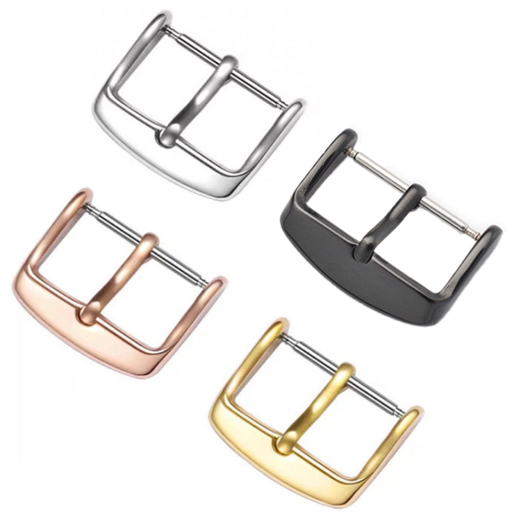 5pcs IP Plated Stainless Steel Pin Buckle Watch Accessories, Color: Gold 16mm - Watch Accessories & Parts by buy2fix | Online Shopping UK | buy2fix