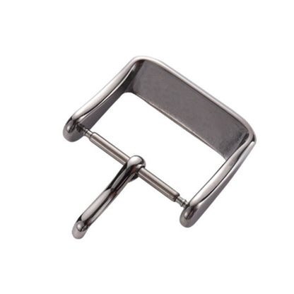 5pcs IP Plated Stainless Steel Pin Buckle Watch Accessories, Color: Silver 22mm - Watch Accessories & Parts by buy2fix | Online Shopping UK | buy2fix