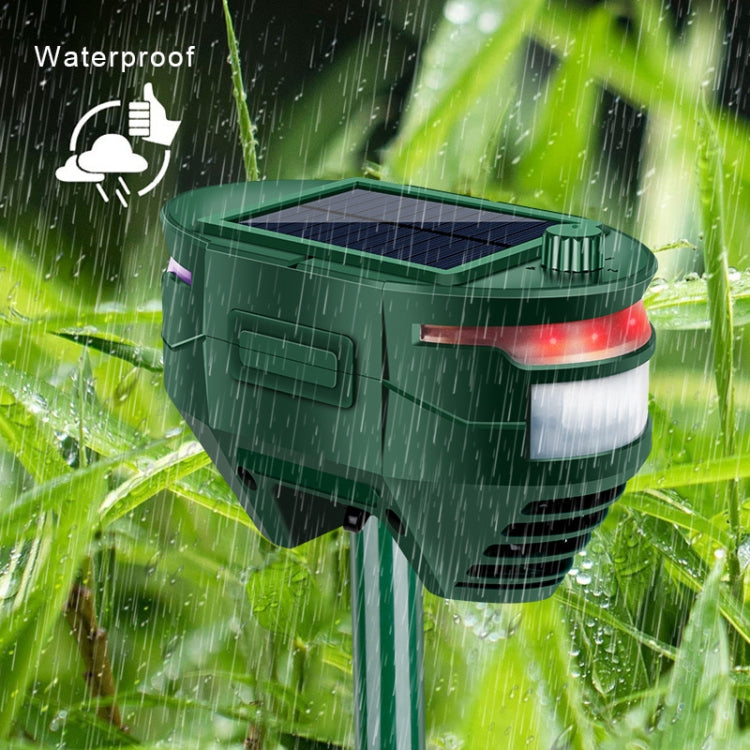 RC-544 Outdoor Solar Ultrasonic Infrared Sensor Animal Repeller(Dark Green) - Outdoor Insect Repellent by buy2fix | Online Shopping UK | buy2fix