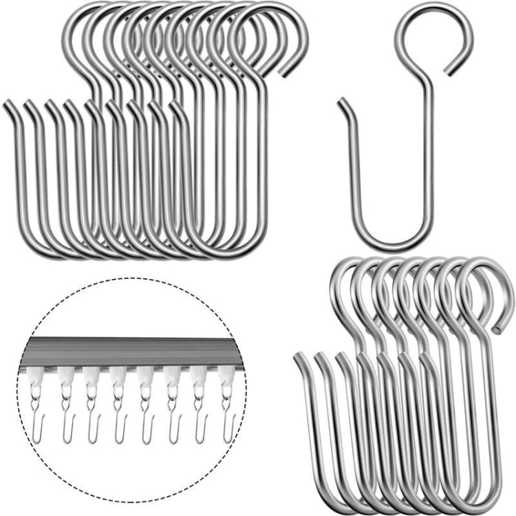 20PCS Metal Hook Set Curtain Easy Replacement Hook Accessories - Curtain Decorative Accessories by buy2fix | Online Shopping UK | buy2fix