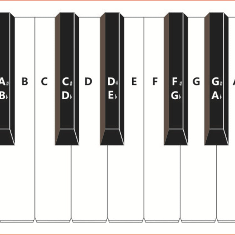 88 Keys Keyboard Piano Practice Paper Comparison Table Fingering Practice Comparison Chart(White) - Keyboard Instruments by buy2fix | Online Shopping UK | buy2fix