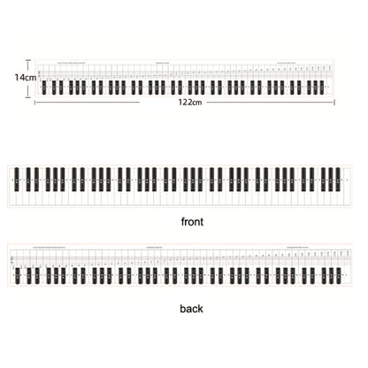 88 Keys Keyboard Piano Practice Paper Comparison Table Fingering Practice Comparison Chart(White) - Keyboard Instruments by buy2fix | Online Shopping UK | buy2fix