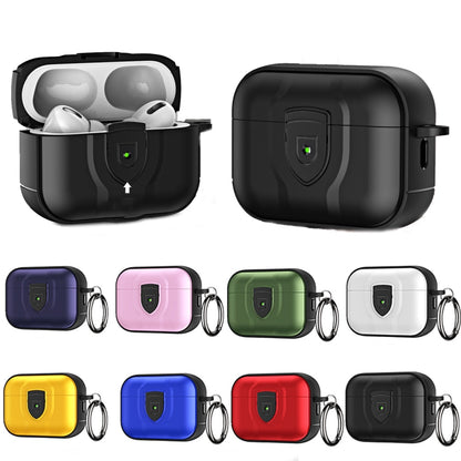 For AirPods Pro TPU + PC Full Wrap Type Protection Case Cover(White) - For AirPods Pro by buy2fix | Online Shopping UK | buy2fix