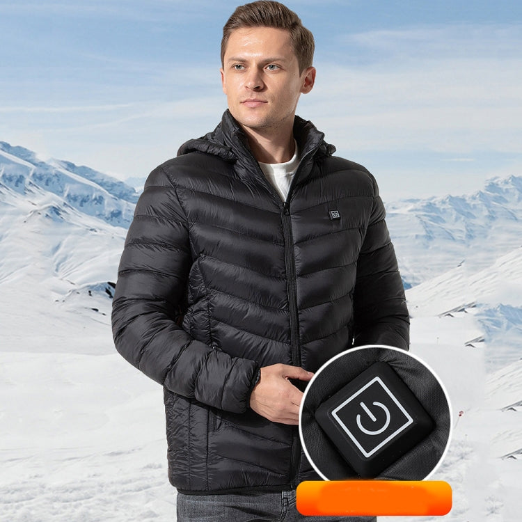 9 Zone Blue USB Winter Electric Heated Jacket Warm Thermal Jacket, Size: S - Down Jackets by buy2fix | Online Shopping UK | buy2fix