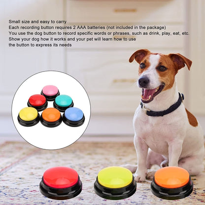 Pet Communication Button Dog Vocal Box Recording Vocalizer, Style: Recording Model(Purple) - Training Aids by buy2fix | Online Shopping UK | buy2fix