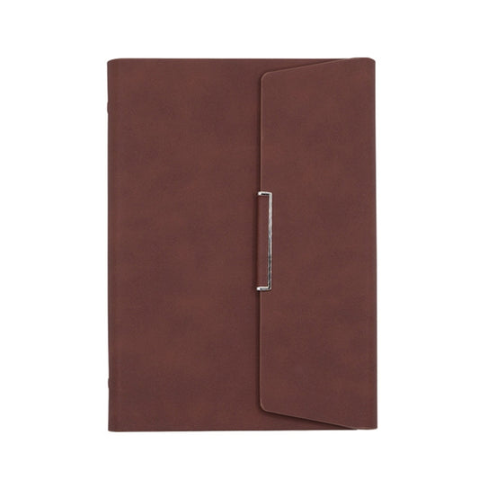 6 Hole Three Fold Loose-leaf Case A5 Business Notebook Office Stationery Notepad(Brown) - Notebooks by buy2fix | Online Shopping UK | buy2fix