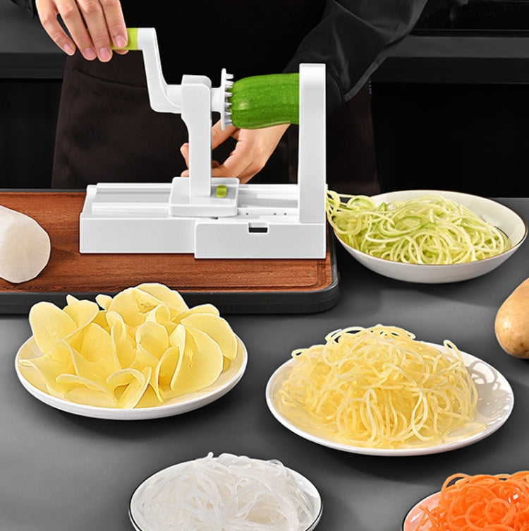 Grater Vegetable Potato Spiral Slicer Whirlwind Fruit Vegetable Spiral Machine, Color: White - Cutter & Peeler by buy2fix | Online Shopping UK | buy2fix