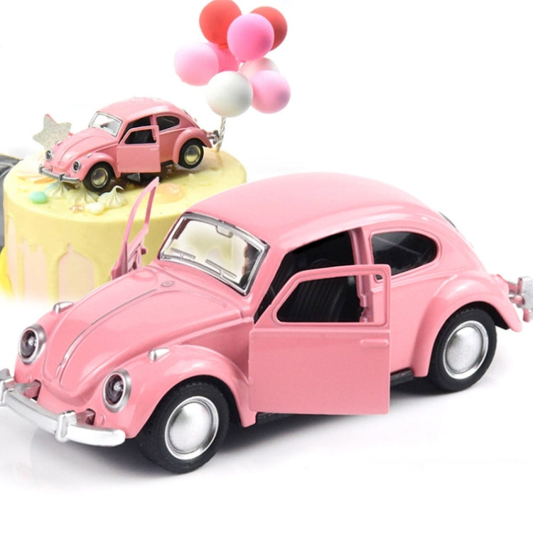 1:36 Beetle Classic Car Open Door Alloy Car Model Pull Back Children's Toy Car(Yellow) - Model Toys by buy2fix | Online Shopping UK | buy2fix