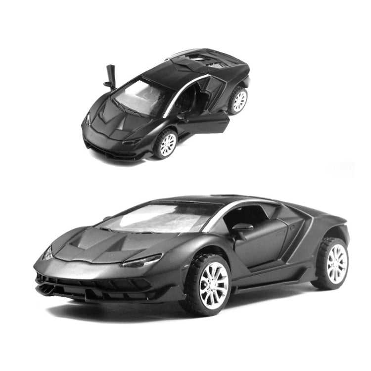 1:36 Simulation Alloy Sports Car Model Children Toy Car Baking Cake Decorative Ornament(Matte Black) - Model Toys by buy2fix | Online Shopping UK | buy2fix