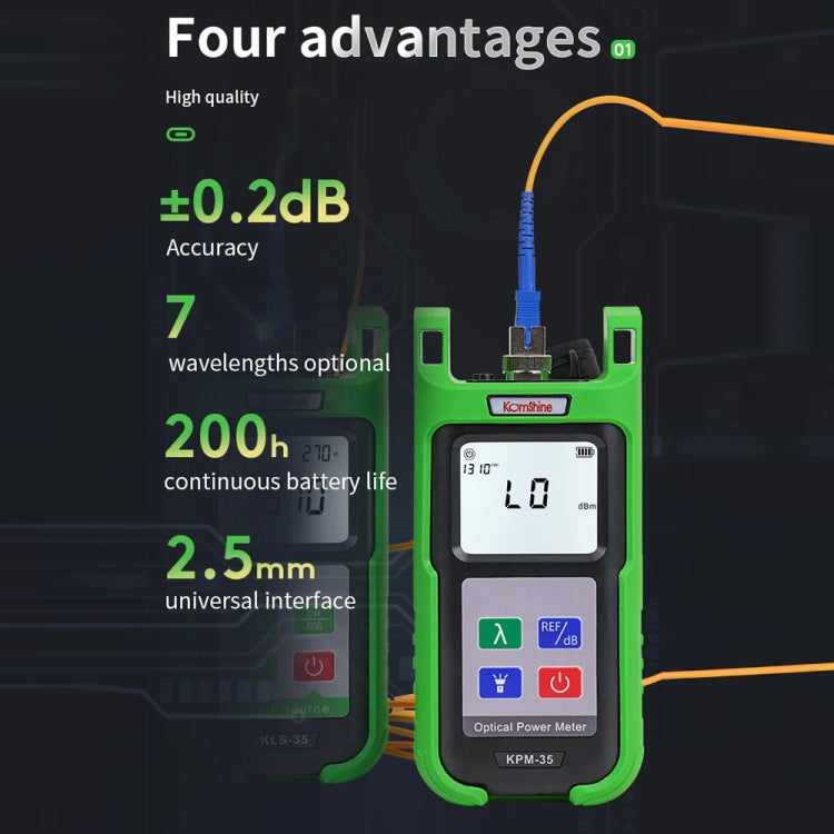 Komshine High-Precision Optical Power Meter Optical Cable Line Tester, Model: KPM-35-C/-50DBM to +26dBM - Fiber Optic Test Pen by Komshine | Online Shopping UK | buy2fix