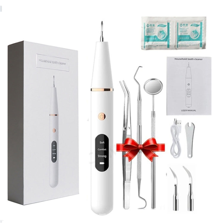 Ultrasonic Electric Dental Scaler Teeth Plaque Cleaner Dental Stone Removal With LED Light, Spec: Pacakge B with Accessories - Teeth Whitening by buy2fix | Online Shopping UK | buy2fix