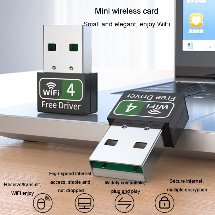 JINGHUA 600M Dual-Band Wireless Network Card Computer External 2.4G/5G USB WiFi Receiver Transmitter - USB Network Adapter by JINGHUA | Online Shopping UK | buy2fix