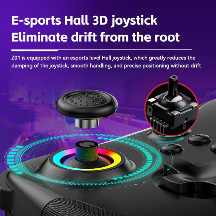Z01 Wireless Gaming Vortex Dual Hall Body Grip For Switch / PS3 / PS4 / Adroid / IOS(black) - Gamepads by buy2fix | Online Shopping UK | buy2fix