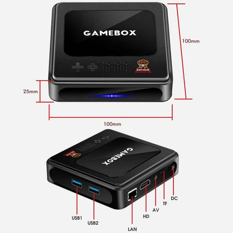 G10 GAMEBOX TV Box Dual System Wireless Android 3D Home 4K HD Game Console Support PS1 / PSP, Style: 256G 60,000+ Games (Black) - Pocket Console by buy2fix | Online Shopping UK | buy2fix