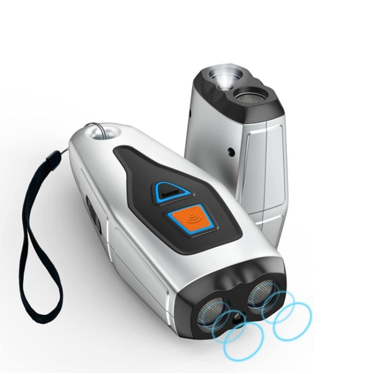 Dual Probe Dual Drive Ultrasonic Stop Barker Pet Trainer(Silver Gray) - Training Aids by buy2fix | Online Shopping UK | buy2fix