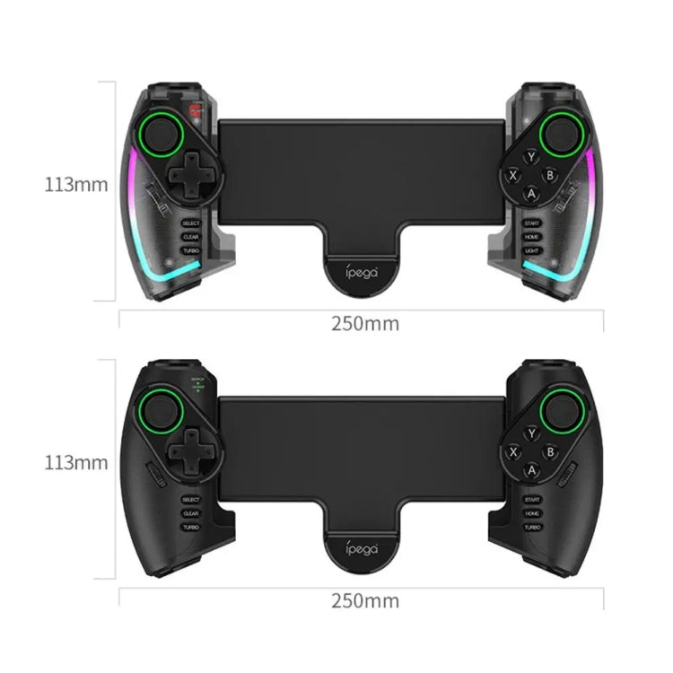 IPEGA Mechanical Gamepad Tablet Cell Phone Stretch Wireless Bluetooth Grip For N-S / P3 / PC / Switch / Android / IOS, Product color: Black - Gamepads by IPEGA | Online Shopping UK | buy2fix