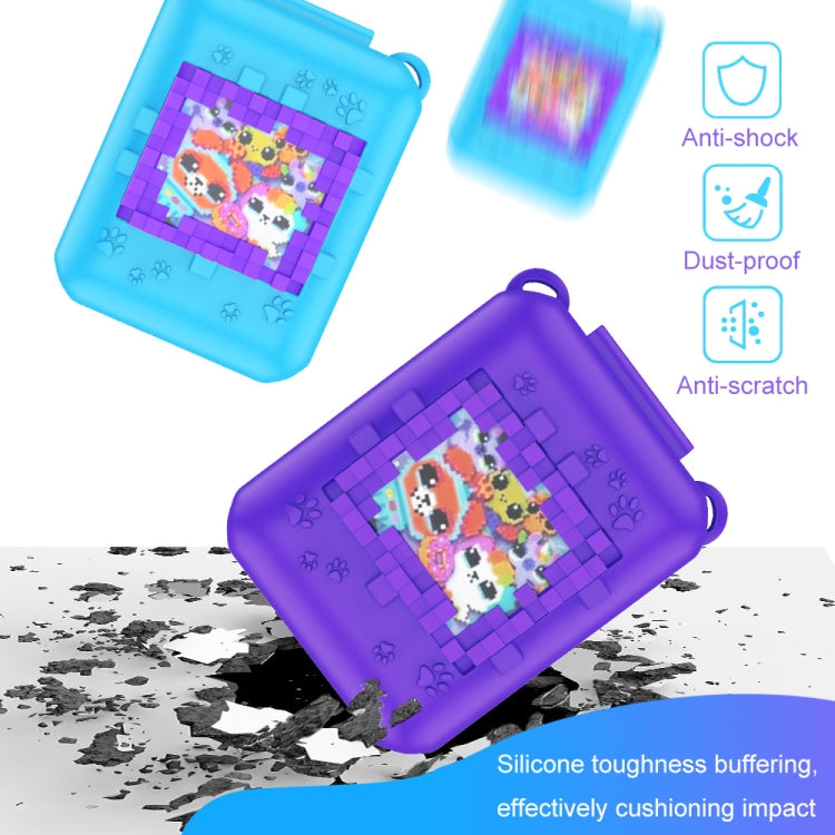 For Bitzee Pet Machine Silicone Anti-Shock And Anti-Fall Protective Cover All-Inclusive Case(Purple) - Accessories by buy2fix | Online Shopping UK | buy2fix