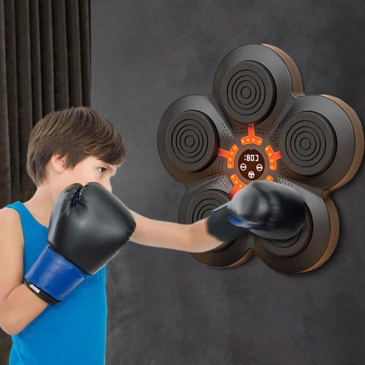 LED Light Smart Bluetooth Music Boxing Machine Home Punch-free Wall-mounted Electronic Boxer with Adult Gloves - Boxing by buy2fix | Online Shopping UK | buy2fix