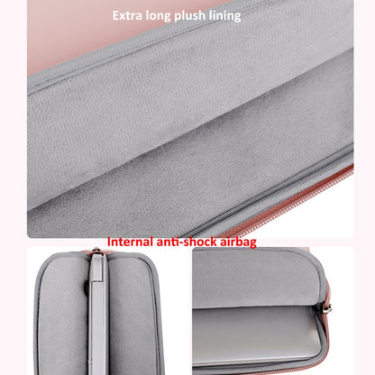 15-15.6 Inch Thin And Light Laptop Sleeve Case Notebook Briefcase Bag(Gray) - 15.6 - 17 inch by buy2fix | Online Shopping UK | buy2fix