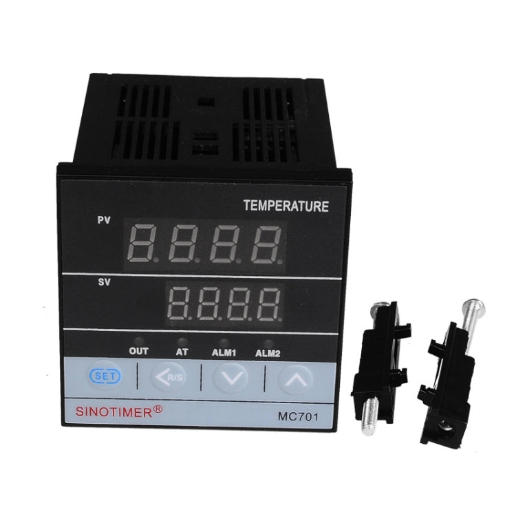 SINOTIMER MC701 Universal Input Short Case PID Intelligent Temperature Controller Meter Heating Cooling Relay SSR Solid State Output - Thermostat & Thermometer by SINOTIMER | Online Shopping UK | buy2fix