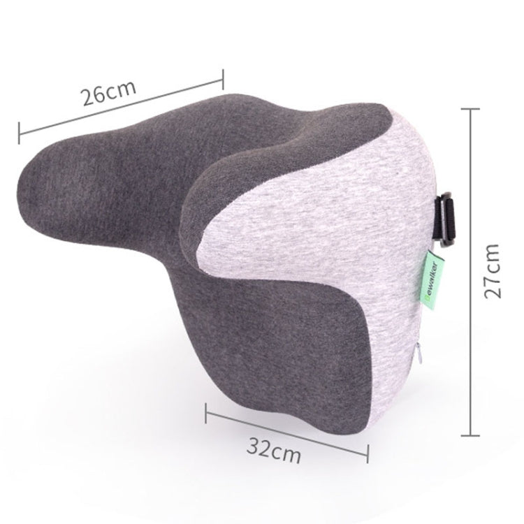 Car Headrest Memory Foam Neck Support Pillow Car Seat Cervical Cushion(Grey) - Seat Accessories by buy2fix | Online Shopping UK | buy2fix