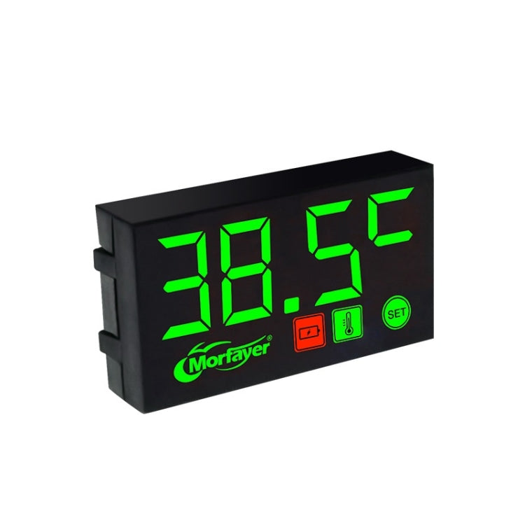 Compact LED Digital Display Time Voltmeter, Specification: 2 in 1 Temperature Green - Electrical Instruments by buy2fix | Online Shopping UK | buy2fix