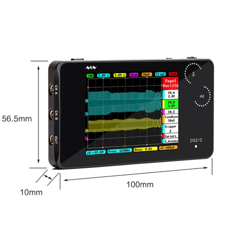 MINIWARE Dual Channel Mini Portable Handheld Digital Storage Oscilloscope, Model: DS212 - Other Tester Tool by MINIWARE | Online Shopping UK | buy2fix