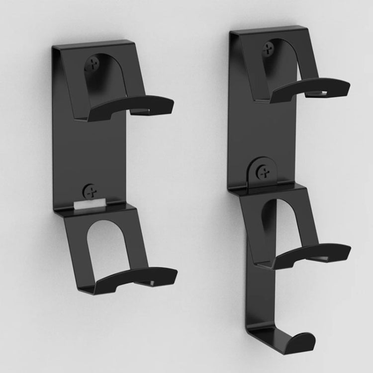 For Xbox / PS5 / Switch 3 In 1 Dual Controller, Earphone Wall Mount Storage Bracket With Anti-Slip Pad(Black) - Holder by buy2fix | Online Shopping UK | buy2fix