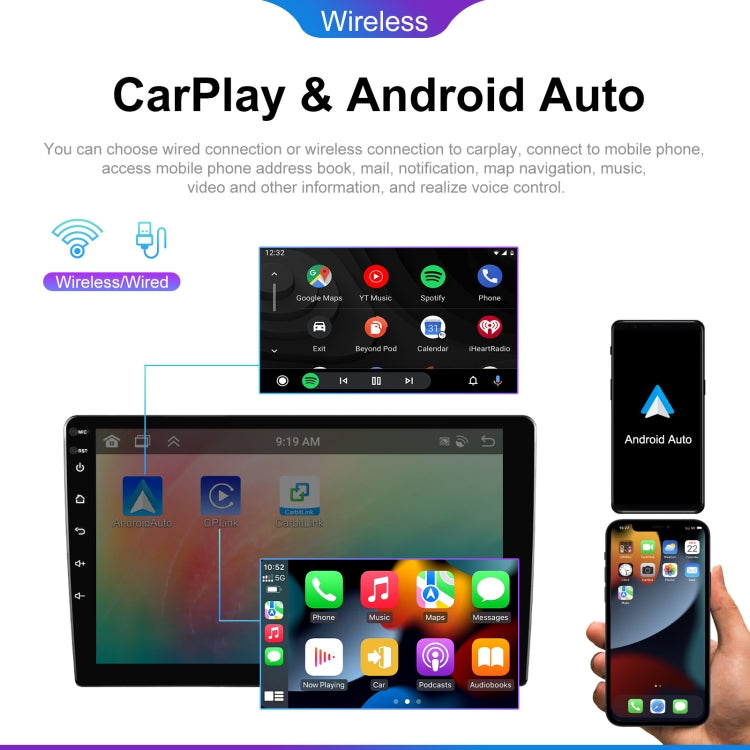 10.1 inch 6+128G Android Universal HD Large Screen Car Bluetooth Player Android GPS Navigation Integrated Machine(Standard+AHD Camera) - Car MP3 & MP4 & MP5 by buy2fix | Online Shopping UK | buy2fix