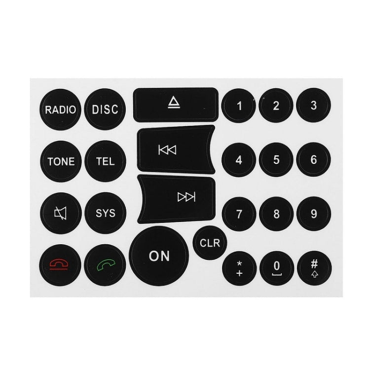 For Mercedes Benz C/E/GLK/W 2007-2014 Radio Button Repair Sticker(Style One) - Decorative Sticker by buy2fix | Online Shopping UK | buy2fix