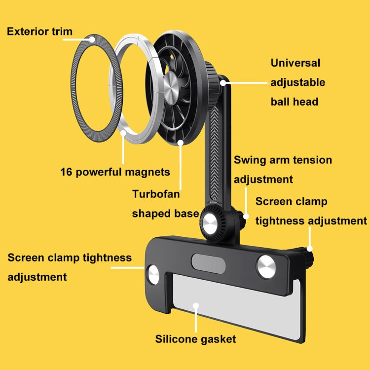 For Tesla Model 3/Y MagSafe Magnetic Mobile Phone Navigation Screen Holder(TS-MA1) - Car Holders by buy2fix | Online Shopping UK | buy2fix