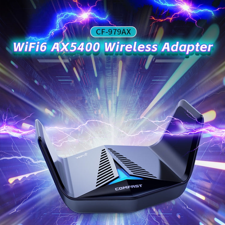 COMFAST CF-979AX WiFi6 5374Mbps USB-C / Type-C Wireless Network Card WiFi Receiver - USB Network Adapter by COMFAST | Online Shopping UK | buy2fix