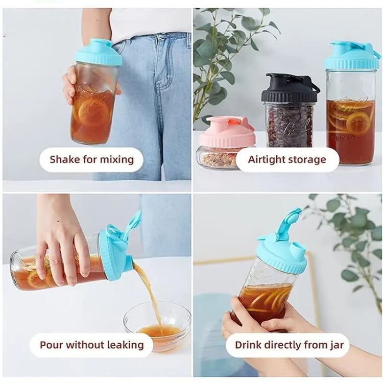 For Mason Jars Wide Mouth Flip Top Lid Airtight Leak Proof Reusable Canning Lids, Size: Diameter 86mm(Random Color) - Preservation Supplies by buy2fix | Online Shopping UK | buy2fix