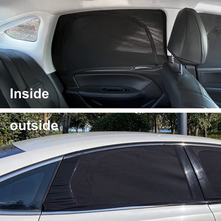 Car Sun Protection Anti-mosquito Window Zipper Sunshade(Rear Window (Left+Right)) - Window Foils & Solar Protection by buy2fix | Online Shopping UK | buy2fix