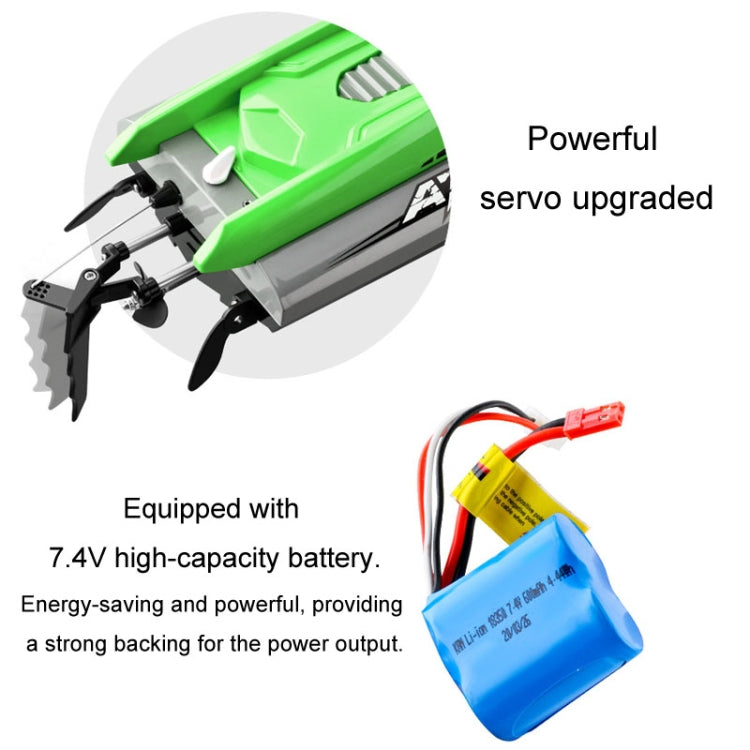 EB02 2.4G Wireless RC Boat Circulating Water-Cooled High-Speed Speedboat Racing Boat Model Toy(Green) - RC Boats by buy2fix | Online Shopping UK | buy2fix