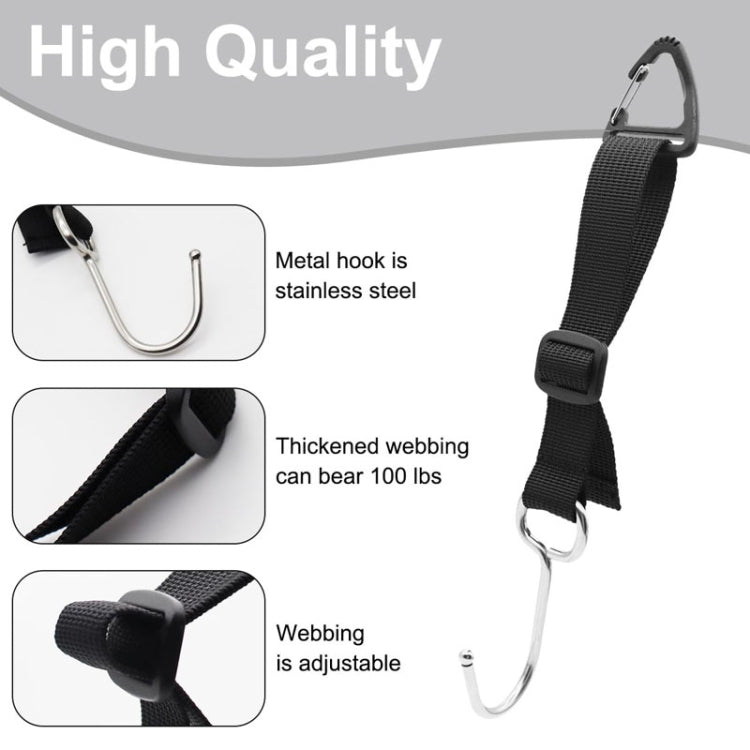 A62 Automobile Stroller Storage Hooks Car Multifunctional Seat Rear Hangers(Black) - Auto Fastener & Clips by buy2fix | Online Shopping UK | buy2fix