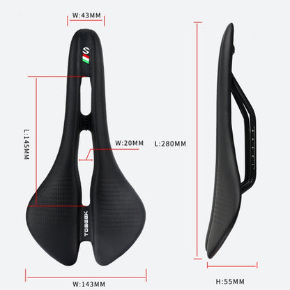 TOSEEK Mountain Bike Saddle Road Bicycle Seat Accessories, Color: Black - Bicycle Saddle by TOSEEK | Online Shopping UK | buy2fix