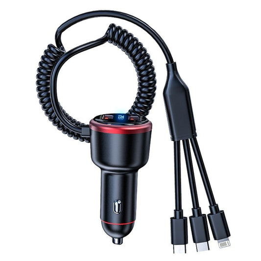 Vehicle Mini Fast Charging Charger Car One To Three Cigarette Lighter, Model: Flagship Version - Car Charger by buy2fix | Online Shopping UK | buy2fix